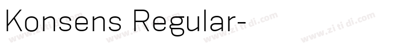 Konsens Regular字体转换